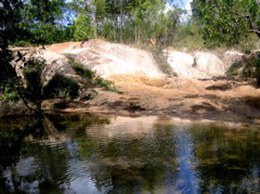 Notorious Gunshot Creek looking south