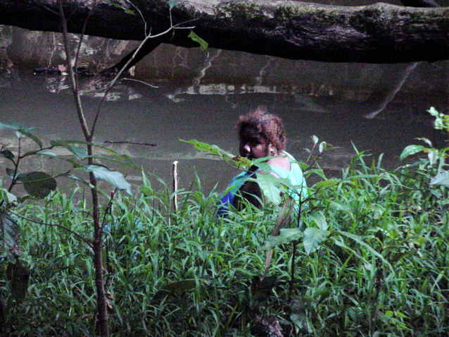 Visitor at our campsite